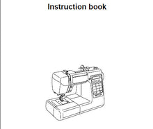 Load image into Gallery viewer, JANOME DC5100 INSTRUCTION BOOK ENGLISH SEWING MACHINE
