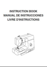 Load image into Gallery viewer, JANOME FAST LANE FUCSHIA INSTRUCTION BOOK ENGLISH ESPANOL FRANCAIS SEWING MACHINE