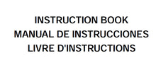 Load image into Gallery viewer, JANOME HD1000 INSTRUCTION BOOK ENGLISH ESPANOL FRANCAIS SEWING MACHINE