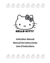 Load image into Gallery viewer, JANOME HELLO KITTY 18750 INSTRUCTION BOOK ENGLISH ESPANOL FRANCAIS SEWING MACHINE