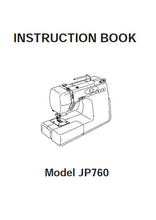 Load image into Gallery viewer, JANOME JEM PLATINUM 760 JP760 INSTRUCTION BOOK ENGLISH SEWING MACHINE