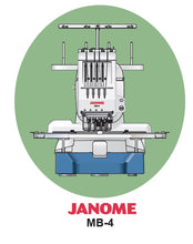 Load image into Gallery viewer, JANOME MB-4 INSTRUCTION BOOK ENGLISH SEWING MACHINE
