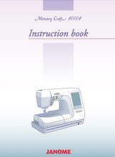 Load image into Gallery viewer, JANOME MEMORY CRAFT 10001 INSTRUCTION BOOK ENGLISH SEWING MACHINE