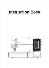 Load image into Gallery viewer, JANOME MEMORY CRAFT 500E INSTRUCTION BOOK ENGLISH SEWING MACHINE