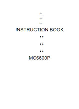 Load image into Gallery viewer, JANOME MEMORY CRAFT 6600 PROFESSIONAL MC6600P INSTRUCTION BOOK ENGLISH SEWING MACHINE
