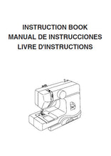 Load image into Gallery viewer, JANOME MYSTICAL MINT INSTRUCTION BOOK ENGLISH ESPANOL FRANCAIS SEWING MACHINE