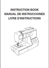 Load image into Gallery viewer, JANOME MYSTYLE 100 INSTRUCTION BOOK ENGLISH ESPANOL FRANCAIS SEWING MACHINE