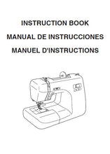 Load image into Gallery viewer, JANOME SCHOOLMATE S-7330 INSTRUCTION BOOK ENGLISH ESPANOL FRANCAIS SEWING MACHINE