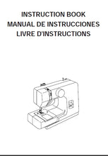 Load image into Gallery viewer, JANOME SEW MINI INSTRUCTION BOOK ENGLISH ESPANOL FRANCAIS SEWING MACHINE