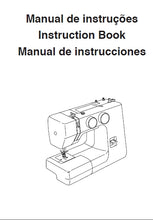 Load image into Gallery viewer, JANOME 2008 MANUAL DE INSTRUCOES INSTRUCTION BOOK MANUAL DE INSTRUCCIONES PORT BR ENG ESP MAQUINA DE COSTURA SEWING MACHINE MAQUINA DE COSER