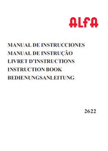 Load image into Gallery viewer, JANOME 2622 ALFA MANUAL DE INSTRUCCIONES MANUAL DE INSTRUCAO LIVRET D'INSTRUCTION INSTRUCTION MANUAL BEDIENUNGSANLEITUNG ESP PORT FRANC ENG DEUT MAQUINA DE COSER MAQUINA DE COSTURA MACHINE A COUDRE SEWING MACHINE NAHMASCHINE
