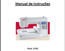 Load image into Gallery viewer, JANOME 3150 MANUAL DE INSTRUCOES PORTUGUESE MAQUINA DE COSTURA
