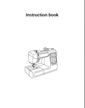 Load image into Gallery viewer, JANOME DC5100 INSTRUCTION BOOK ENGLISH SEWING MACHINE