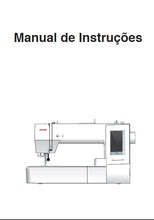 Load image into Gallery viewer, JANOME MEMORY CRAFT 400E MC400E MANUAL DE INSTRUCOES PORTUGUESE BR MAQUINA DE COSTURA