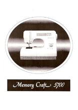 Load image into Gallery viewer, JANOME MEMORY CRAFT 5700 MC5700 MANUAL DE INSTRUCOES PORTUGUESE BR MAQUINA DE COSTURA