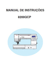 Load image into Gallery viewer, JANOME MEMORY CRAFT 8200QCP MANUAL DE INSTRUCOES PORTUGUESE MAQUINA DE COSTURA