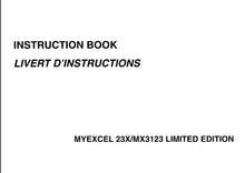 Load image into Gallery viewer, JANOME MYEXCEL 23X MX3123 LIMITED EDITION INSTRUCTION BOOK LEVERT D'INSTRUCTIONS ENGLISH FRANCAIS SEWING MACHINE MACHINE A COUDRE