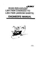 Load image into Gallery viewer, JUKI LBH-790N LBH-790R ENGINEERS MANUAL ENGLISH SEWING MACHINE