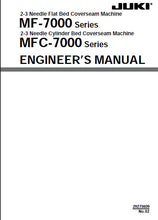 Load image into Gallery viewer, JUKI MF-7000 SERIES MFC-7000 SERIES ENGINEERS MANUAL ENGLISH SEWING MACHINE