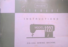 Load image into Gallery viewer, KENMORE 1227 INSTRUCTION MANUAL ENGLISH SEWING MACHINE