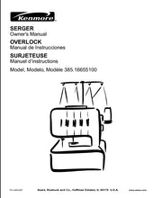 Load image into Gallery viewer, KENMORE 385.16655100 OWNERS MANUAL MANUAL DE INSTRUCCIONES MANUEL D'INSTRUCTIONS ENG ESP FRANC SEWING MACHINE MAQUINA DE COSER MACHINE A COUDRE