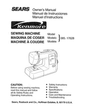 Load image into Gallery viewer, KENMORE 385.17628 OWNERS MANUAL MANUAL DE INSTRUCCIONES MANUEL D'INSTRUCTIONS ENG ESP FRANC SEWING MACHINE MAQUINA DE COSER MACHINE A COUDRE