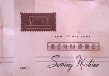 Load image into Gallery viewer, KENMORE 71 INSTRUCTION MANUAL ENGLISH SEWING MACHINE