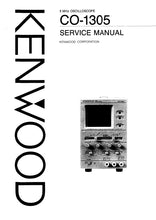 Load image into Gallery viewer, KENWOOD CO-1305 SERVICE MANUAL ENGLISH 5MHz OSCILLOSCOPE