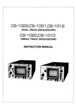 Load image into Gallery viewer, KENWOOD CS-1022 CS-1021 CS-1012 CS-1020 CS-1010 INSTRUCTION MANUAL ENGLISH DUAL AND SINGLE TRACE OSCILLOSCOPE