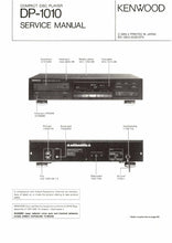Load image into Gallery viewer, KENWOOD DP-1010 SERVICE MANUAL ENGLISH CD PLAYER