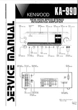 Load image into Gallery viewer, KENWOOD KA-990 SERVICE MANUAL ENGLISH NEW HIGH SPEED STEREO INTEGRATED AMPLIFIER