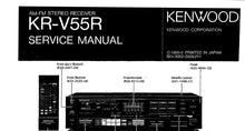 Load image into Gallery viewer, KENWOOD KR-V55R SERVICE MANUAL ENGLISH AM FM STEREO RECEIVER