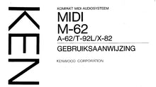 Load image into Gallery viewer, KENWOOD M-62 BEDIENUNGSANLEITUNG GEBRUIKSAANWIJZING DEUT NL MIDI COMPAKT AUDIOSYSTEM