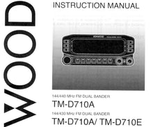 Load image into Gallery viewer, KENWOOD TM-D710A TM-D710E INSTRUCTION MANUAL ENGLISH FM DUAL BANDER