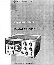 Load image into Gallery viewer, KENWOOD TS-511S OPERATING MANUAL ENGLISH SSB TRANSCEIVER