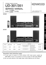Load image into Gallery viewer, KENWOOD UD-301 UD-351 SERVICE MANUAL ENGLISH STEREO AUDIO SYSTEM
