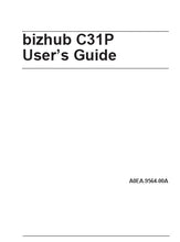 Load image into Gallery viewer, KONICA MINOLTA BIZHUB C31P USERS GUIDE ENGLISH PRINTER