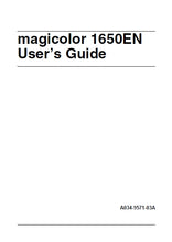 Load image into Gallery viewer, KONICA MINOLTA MAGICOLOR 1650EN USERS GUIDE ENGLISH PRINTER