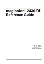 Load image into Gallery viewer, KONICA MINOLTA MAGICOLOR 2430 DL REFERENCE GUIDE ENGLISH PRINTER