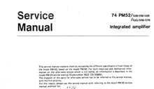 Load image into Gallery viewer, MARANTZ PM-52 SERVICE MANUAL IN ENGLISH INTEGRATED AMPLIFIER