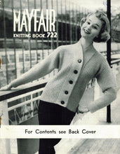Load image into Gallery viewer, MAYFAIR 722 KNITTING BOOK ENGLISH KNITTING PATTERNS