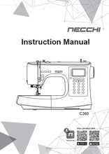Load image into Gallery viewer, NECCHI C360 INSTRUCTION MANUAL ENGLISH SEWING MACHINE