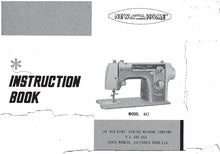 Load image into Gallery viewer, NEW HOME 447 INSTRUCTION BOOK ENGLISH SEWING MACHINE