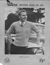 Load image into Gallery viewer, PATONS 361 KNITTING BOOK ENGLISH KNITTING PATTERNS