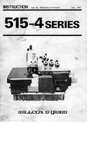 Load image into Gallery viewer, PEGASUS 515-4 SERIES INSTRUCTION MANUAL IN ENGLISH SEWING MACHINE