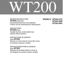 Load image into Gallery viewer, PEGASUS WT264-01N WT264-08M WT264-08N INSTRUCTION MANUAL IN ENGLISH DEUTSCH FRANCAIS ESPANOL SEWING MACHINE