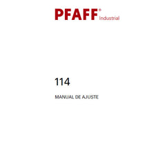Load image into Gallery viewer, PFAFF 114 MANUAL DE JUSTE ESPANOL SEWING MACHINE