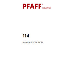 Load image into Gallery viewer, PFAFF 114 MANUALE ISTRUZIONI ITALIANO SEWING MACHINE