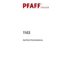 Load image into Gallery viewer, PFAFF 1163 INSTRUCTION MANUAL BOOK IN ENGLISH SEWING MACHINE