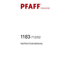 Load image into Gallery viewer, PFAFF 1183-712/02 INSTRUCTION MANUAL BOOK IN ENGLISH SEWING MACHINE